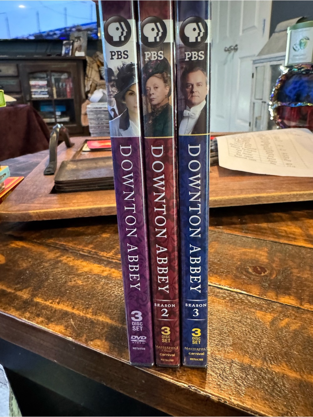 Downton Abbey Season 1-3 DVD Box Set - Maroon, Burgundy, Navy